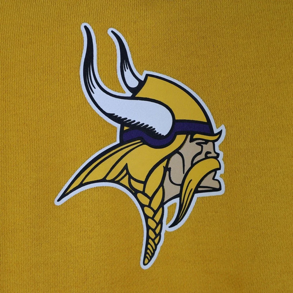 2008 Reebok NFL Minnesota Vikings Hoodie Size XL‎ Gameday Purple Gold